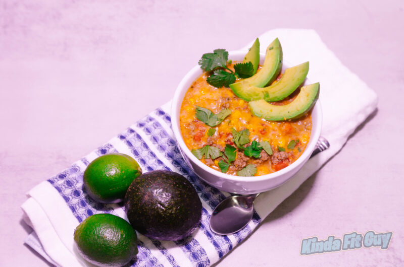 High Protein Slow Cooker Taco Soup